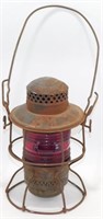 * CSTP M&O Railroad Lamp with Red Globe