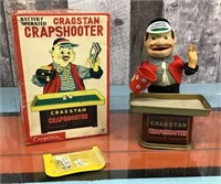 Vtg. Cragstan Crapshooter Japanese tin toy