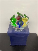 New with box crystal display piece was over 100new
