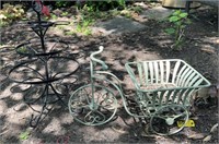 Metal Yard Art Garden Decor Bicycle