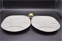 Longchamp divided 8” dinner plates