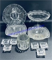 Mixed Lot of Clear Glassware & Salts