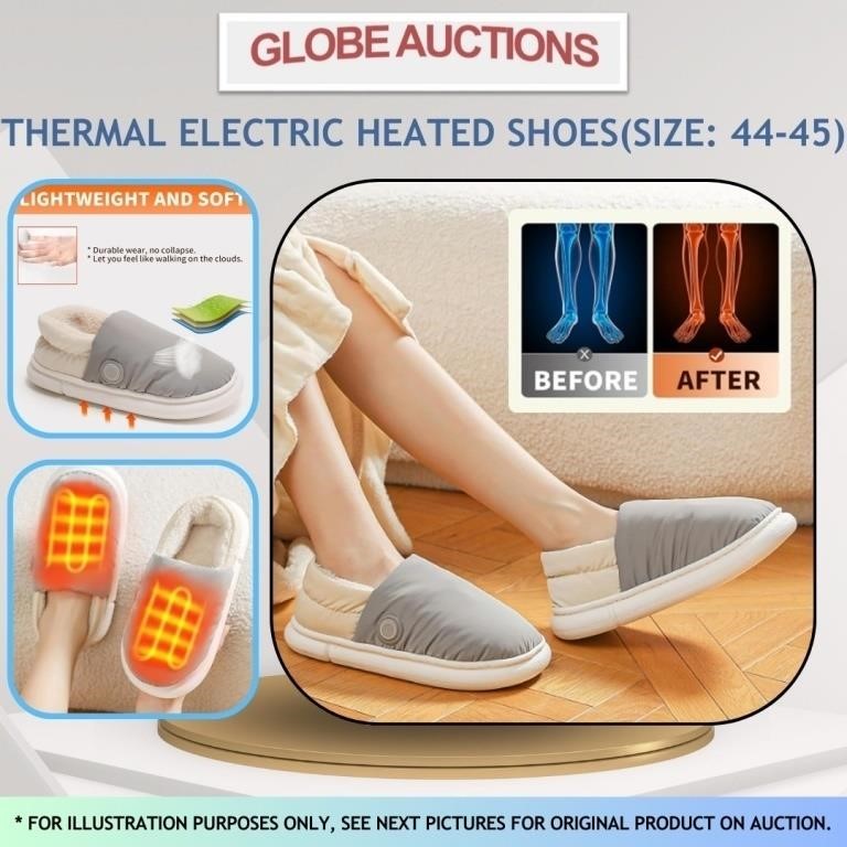 THERMAL ELECTRIC HEATED SHOES(SIZE: 44-45)