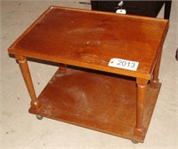 Wood Rolling Table Stand
