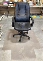 Office chair & plastic chair mat