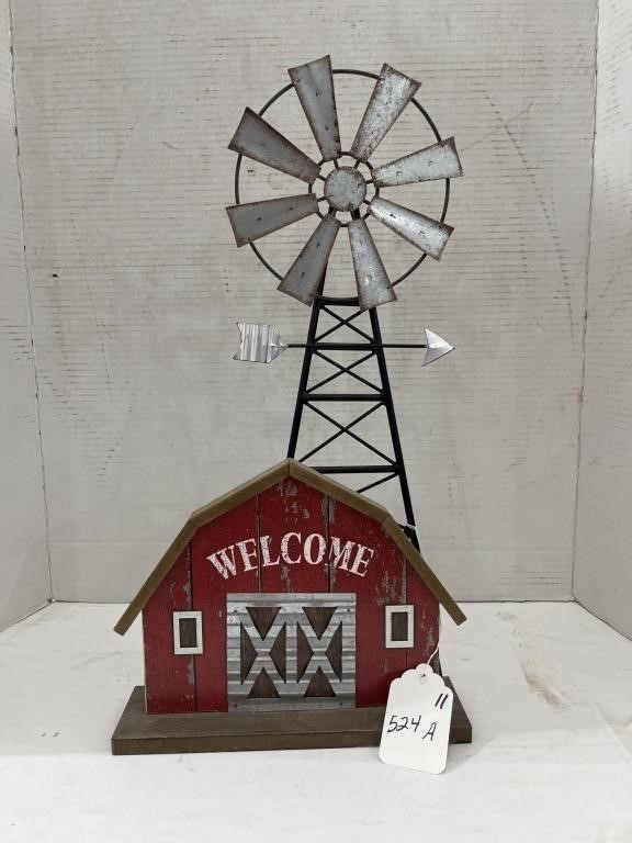 "Welcome" Barn and Windmill Home Decor