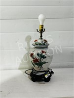 ceramic base floral design table lamp