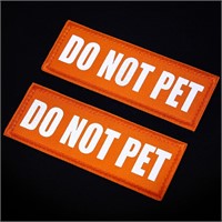 2PCS Reflective Do Not Pet Patches x2