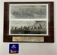 1927 Chief Illini Red Grange Signed Photo Plaque