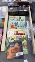 Disneyland boxes, and vintage kids books