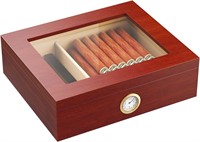 Cigar Humidor  20-30 Counts  Red Mahogany