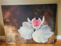 Iris painting on canvas