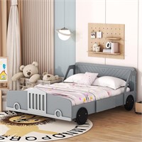 Full Size Car Shaped Wooden Platform, BED