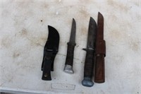 3 Hunting Knifes