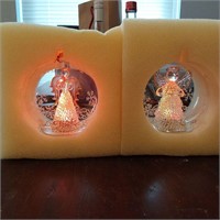 Lighted Angel globe ornaments