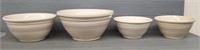 (4) McCoy Mixing Bowls