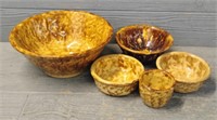 (5) Sponge Ware Bowls