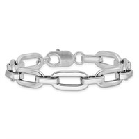 Sterling Silver Fancy Link Bracelet