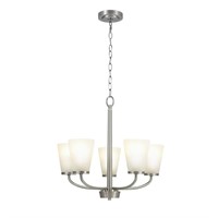 5-Light Brushed Nickel Chandelier