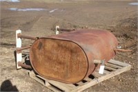 Steel Fuel Barrel, Approx 5Ft X 27" x 44"