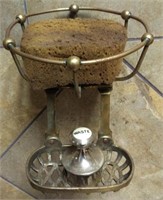 Antique Brass Wall Mounted Soap Dish w/Top Sponge