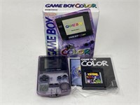 Nintendo Game Boy Color w/ Tetris Clear Purple
