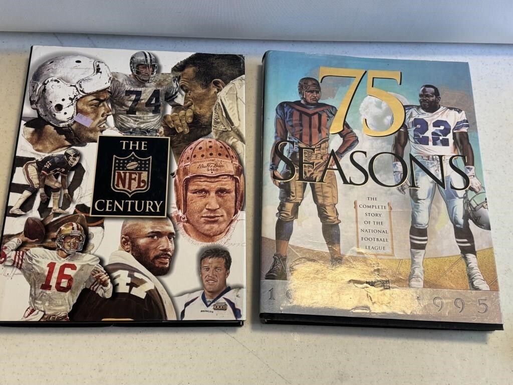 2- NFL Football tabletop books