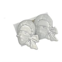 Unique Frosted Face Fashion Earrings