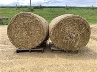 2 4'x5' Round Bales of Grass