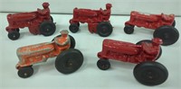 5x- Hubley Type Farmall Type Tractors Approx 1/32