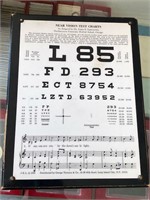 ANTIQUE NEAR VISION TEST CHART - SUPER NIFTY ITEM
