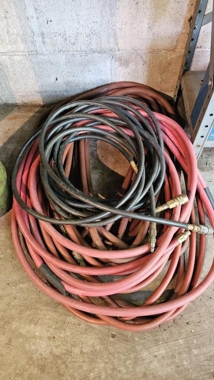 Air compressor hoses various sizes two ten foot