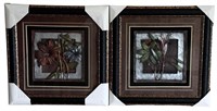 Framed 3D Floral Metal Wall Art