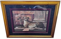 Framed Leopard Art Print