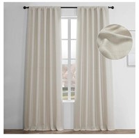 Faux Linen room darkening curtains