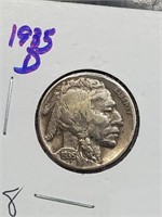 Higher Grade 1935-D Buffalo Nickel