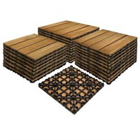 Achim Outdoor Deck Tiles - Honey Oak - 27 Tiles