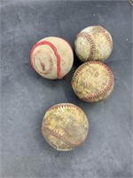 4 baseballs
