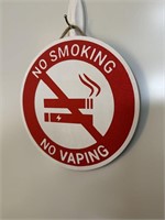 No Smoking - No Vaping Wooden Sign
