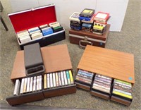 LARGE GROUP OF 8 TRACK TAPES AND CASSETTES