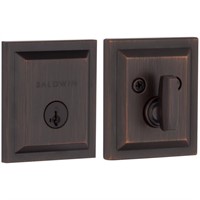 C1250  Baldwin Torrey Pines Deadbolt Square VB