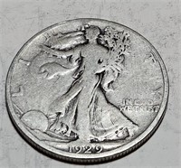 1929 s Walking Liberty Half Dollar