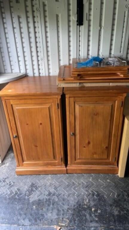 Wine /Storage Cabinet w front and back doors