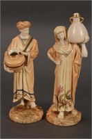 Pair of Early 20th Century Royal Worcester Figures