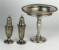 Weighted Sterling Compote & Shakers