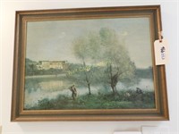 Oil Painting Jean Baptiste Camille Corot Approx.