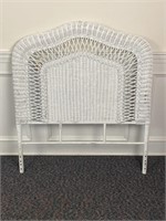 Wicker headboard 38 1/2”x44 1/2”