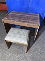Small desk & stool
