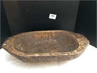 Antique Wooden Dough Bowl