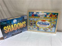 MAGNETIC CALENDAR AND SHADOWS BOARD GAME